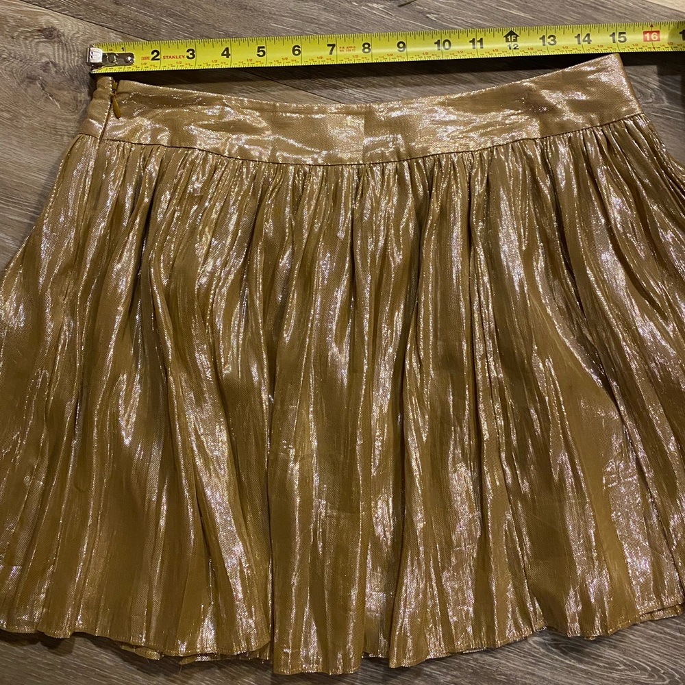 ❤️ 5/25 Victoria Secret Gold Metallic Skirt from London Jeans. - Picture 11 of 12